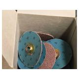 Lot of (2 Boxes) Standard Abrasives 3" 36 and 50 Grit Sanding Disc | Quick Change