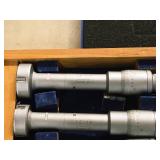 Mitutoyo Holtest 3 Point Micrometer Set with Wooden Case