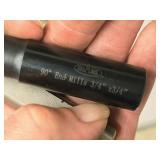 Lot of (2) Indexable End Mill Cutters - Shars 3/4"x3/4", AJKJ06R 112FA10S