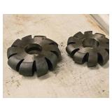 Lot of (2) Convex Cutters 7/8", 3/4"