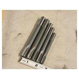 Lot of (5) Carbide Tipped Straight Shank Chucking Reamers