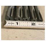 Lot of (5) Carbide Tipped Straight Shank Chucking Reamers