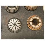 Lot of (20) Collets with Collet Holder