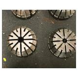 Lot of (20) Collets with Collet Holder