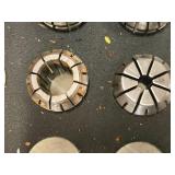 Lot of (20) Collets with Collet Holder