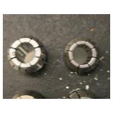 Lot of (23) Collets with Collet Holder