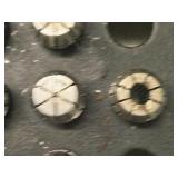 Lot of (23) Collets with Collet Holder