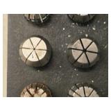 Lot of (23) Collets with Collet Holder