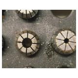 Lot of (23) Collets with Collet Holder