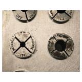 Lot of (10) Collets with Collet Holder