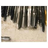 T-Handle Tap Wrench with (30) Taps - (5) 1/4", (2) 5/16", (4) 10-24, (1) 2-56, (3) 10-32, (2) 6-32, (3) 5/16, (5) 8/32, (2) 4-40