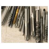 T-Handle Tap Wrench with (30) Taps - (5) 1/4", (2) 5/16", (4) 10-24, (1) 2-56, (3) 10-32, (2) 6-32, (3) 5/16, (5) 8/32, (2) 4-40