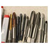 T-Handle Tap Wrench with (30) Taps - (5) 1/4", (2) 5/16", (4) 10-24, (1) 2-56, (3) 10-32, (2) 6-32, (3) 5/16, (5) 8/32, (2) 4-40