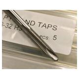 Lot of (5) 8-32 Taps (in original packaging)