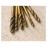 (5) Spiral Flute Taps, (4) Taps 10-24