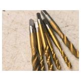 (5) Spiral Flute Taps, (4) Taps 10-24