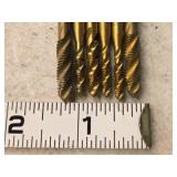 (5) Spiral Flute Taps, (4) Taps 10-24