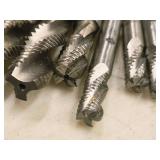 Lot of (9) End Mill Bits (2) 5/16, (4) 3/8, (3) 1/2
