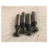 Lot of (4) 16-60HSS Dovetail Milling Cutter