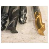 Lot of (5) End Mill Bits (1) 7/16, (3) 3/8, (2) 1/2