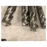 Lot of (4) Double-Sided End Mill Bits 5/8, 1/2 (x2), 3/8