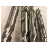 Lot of (4) Double-Sided End Mill Bits 5/8, 1/2 (x2), 3/8