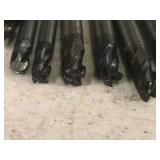 Lot of (7) Double-Sided End Mill Bits 1/2, 5/16 (x3), 1/4 (x2)