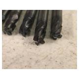 Lot of (7) Double-Sided End Mill Bits 1/2, 5/16 (x3), 1/4 (x2)