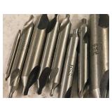Lot of (9) Centered Drill & Contersink Bits