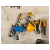 Lot of (8) Router Bits