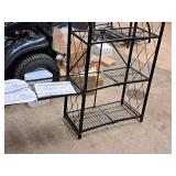 Origami Shelving Unit | Fold-Up | 4-Tier with (2) Extender Shelves and 2" Caster Wheels Origami Shelving Unit | Fold-Up | 4-Tier with (2) Extender Shelves and 2" Caster Wheels