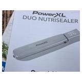 Power XL Duo Nutrisealer Food Sealer Machine (in original packaging) Power XL Duo Nutrisealer Food Sealer Machine (in original packaging)