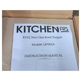 Kitchen HQ 34-oz Glass Bowl Chopper LB7002A (in original packaging) Kitchen HQ 34-oz Glass Bowl Chopper LB7002A (in original packaging)