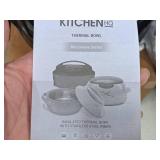 Kitchen HQ Thermal Bowl Microwave Series Insulated Thermal Bowl with Stainless Steel Inner (in original packaging) Kitchen HQ Thermal Bowl Microwave Series Insulated Thermal Bowl with Stainless Steel Inner (in original packaging)