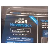 Ninja Foodi NeverStick Baking Sheet Set - 9"x13" and 11"x17" 2-piece (in original packaging) Ninja Foodi NeverStick Baking Sheet Set - 9"x13" and 11"x17" 2-piece (in original packaging)