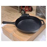 12" Cast Iron Skillet with Silicone Handle Grips - Kitchen HQ (in original packaging) 12" Cast Iron Skillet with Silicone Handle Grips - Kitchen HQ (in original packaging)