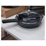 Cast Iron Non-Stick 4.5-qt Fryer with Glass Lid - Kitchen HQ (in original packaging) Cast Iron Non-Stick 4.5-qt Fryer with Glass Lid - Kitchen HQ (in original packaging)