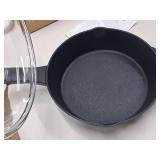 Cast Iron Non-Stick 4.5-qt Fryer with Glass Lid - Kitchen HQ (in original packaging) Cast Iron Non-Stick 4.5-qt Fryer with Glass Lid - Kitchen HQ (in original packaging)