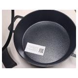 Diamond Ceramic Non-Stick Cast Iron 4.5-qt Braiser with Glass Lid and Silicone Handles - Kitchen HQ (in original packaging) Diamond Ceramic Non-Stick Cast Iron 4.5-qt Braiser with Glass Lid and Silicone Handles - Kitchen HQ (in original packaging)