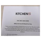 8" Cast Iron Non-Stick Fry Pan - Kitchen HQ (in original packaging) 8" Cast Iron Non-Stick Fry Pan - Kitchen HQ (in original packaging)
