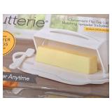 Lot of (2) Assorted Butter Dishes (in original packaging) Lot of (2) Assorted Butter Dishes (in original packaging)