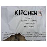 Lot of (4) Kitchen HQ Silicone Baking Mats 11-1/2"x16-1/2" (Red Edge) (in original packaging) Lot of (4) Kitchen HQ Silicone Baking Mats 11-1/2"x16-1/2" (Red Edge) (in original packaging)
