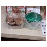 Assorted Holiday Themed Plastic Food Storage Containers + Gift Bags and Tags (in original packaging) Assorted Holiday Themed Plastic Food Storage Containers + Gift Bags and Tags (in original packaging)