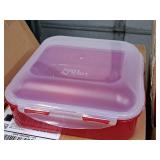 Lot of (4) Lock n Lock® Plastic Food Storage Container with Lid 8"x8"x3-1/2" (in original packaging) Lot of (4) Lock n Lock® Plastic Food Storage Container with Lid 8"x8"x3-1/2" (in original packaging)
