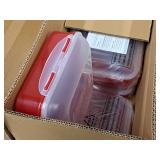 Lot of (4) Lock n Lock® Plastic Food Storage Container with Lid 8"x8"x3-1/2" (in original packaging) Lot of (4) Lock n Lock® Plastic Food Storage Container with Lid 8"x8"x3-1/2" (in original packaging)