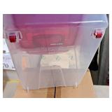 Lot of (1) Lock n Lock® Plastic Food Storage Container with Lid and Handle on Rollers 11-1/2"x17-1/2"x8-1/2" (in original packaging) Lot of (1) Lock n Lock® Plastic Food Storage Container with Lid and Handle on Rollers 11-1/2"x17-1/2"x8-1/2" (in original packaging)