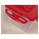 Lot of (1) Plastic Storage Container with Separated Compartments 7"x11"x5 1/2" (in original packaging) Lot of (1) Plastic Storage Container with Separated Compartments 7"x11"x5 1/2" (in original packaging)