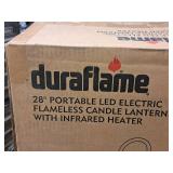 Duraflame® 28" Portable LED Electric Flameless Candle Lantern with Infrared Heater (in original packaging) Duraflame® 28" Portable LED Electric Flameless Candle Lantern with Infrared Heater (in original packaging)