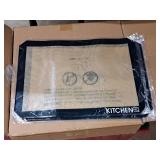 Lot of (4) Kitchen HQ Silicone Baking Mats 11-1/2"x16-1/2" (Black Edge) (in original packaging) Lot of (4) Kitchen HQ Silicone Baking Mats 11-1/2"x16-1/2" (Black Edge) (in original packaging)