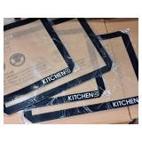 Lot of (4) Kitchen HQ Silicone Baking Mats 11-1/2"x16-1/2" (Black Edge) (in original packaging) Lot of (4) Kitchen HQ Silicone Baking Mats 11-1/2"x16-1/2" (Black Edge) (in original packaging)
